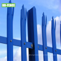 Galvanized D Section Steel Picket Palisade Security Fence